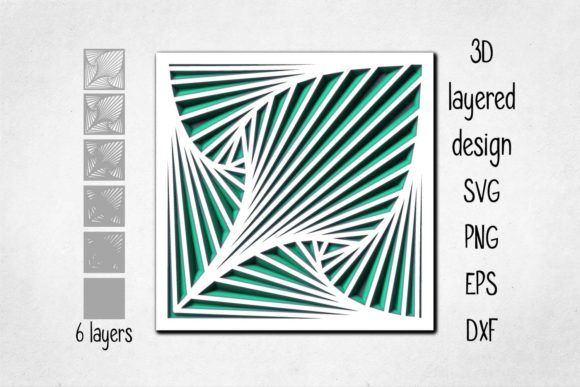 3D Layered Geometric Patterns: Depth in Design