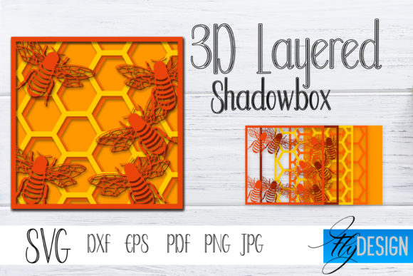 3D Layered SVG and Bees Lightbox 3: Crafting Immersive Visual Narratives