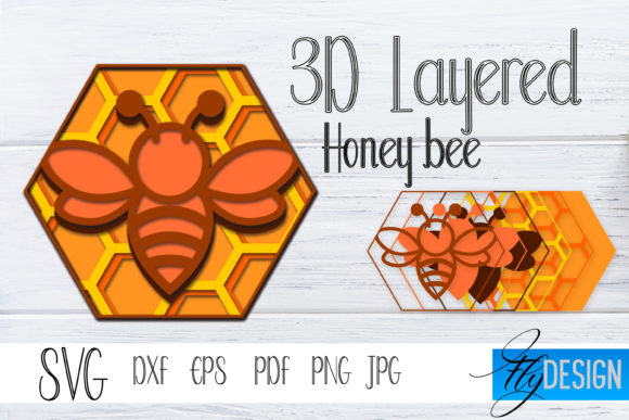 3D Layered SVG Honey Bee 1: Where It Fits Into Real Projects