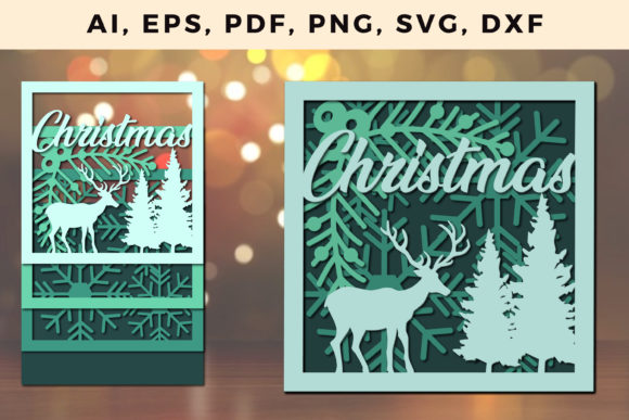 3D Multi Layer Christmas SVG: Crafting Depth in Holiday Design