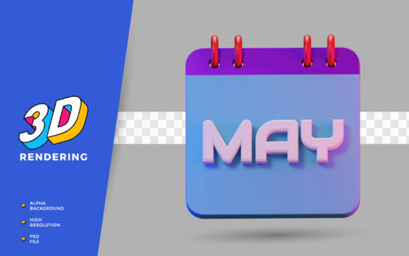 3D Render Symbol of Calendar May: A Designer's Guide