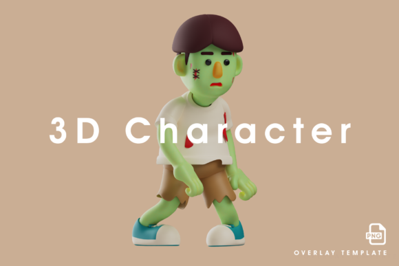 3D Zombie Design with Weird Poses