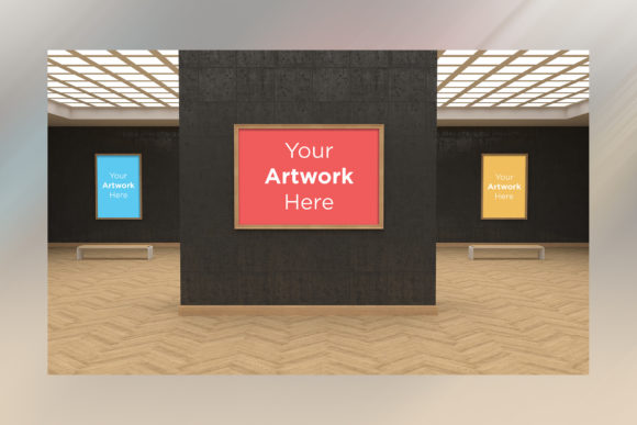 Art Gallery Four Frames Mockup 3D: Real Ways Creatives and Galleries Use It