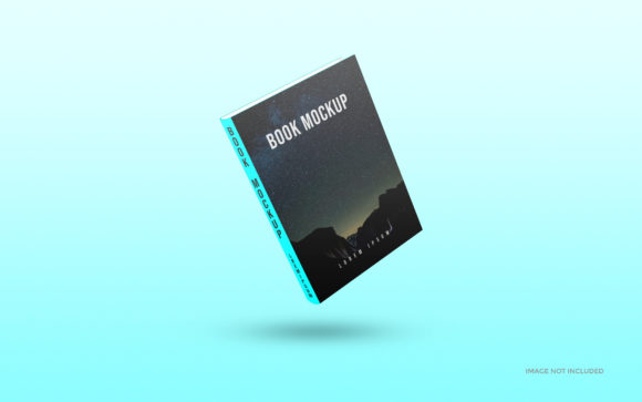 Book Cover Mockup Design 3D Rendering