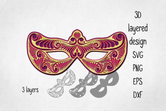 Carneval Mask 3 D Layered Cut File: Strategic Applications for Creators and Businesses
