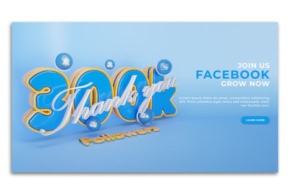 Celebrating Milestones with a Thank You 300k Followers Web Banner