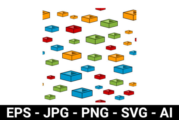 Colorful Isometric Box Seamless Pattern: A Design Tool That Works in the Real World