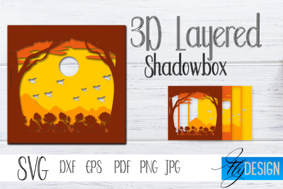 Discover the Art of 3D Layered SVG: Bees Lightbox 1