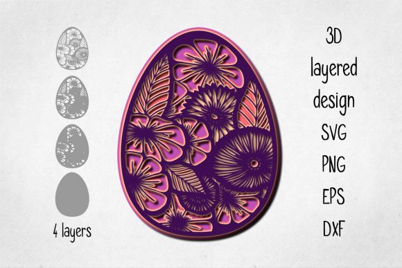 Easter Ornament – 3D Layered