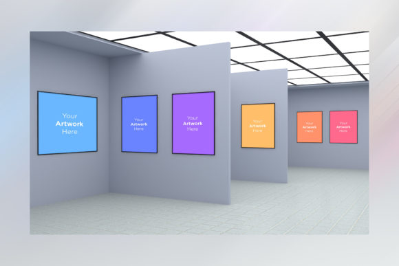 Evaluating Large Art Gallery Frames Mockup 3D for Your Projects