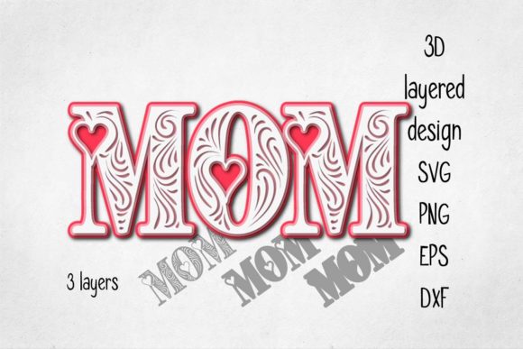 Evaluating the 3D Layered Mom Design for Your Craft Projects