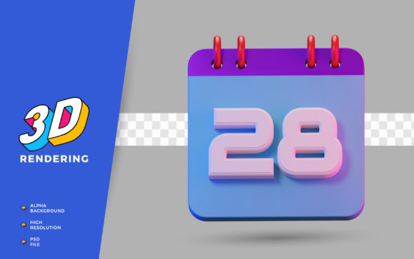 Exploring the 3D Render Symbol Calendar of Number 28: Design, Meaning, and Practical Use