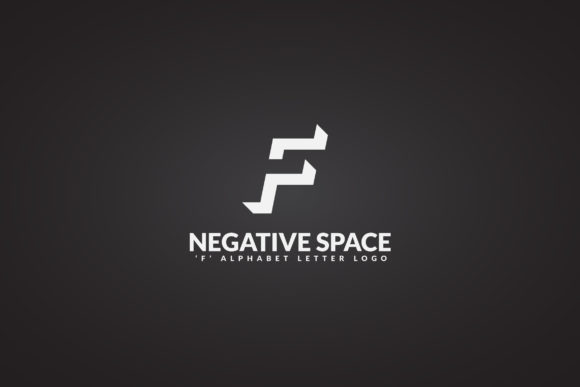 F Negative Space Logo: Visual Impact in Brand Design