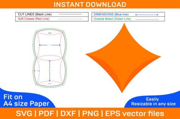 Gift Box and Pillow Box Packaging Dieline Guide