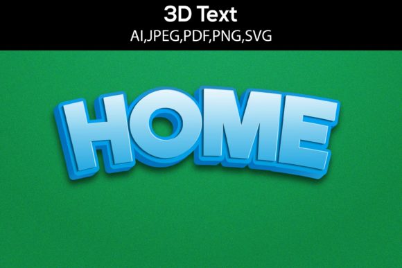 Home 3D Text Design SVG: Transforming Digital Typography into Dimensional Art