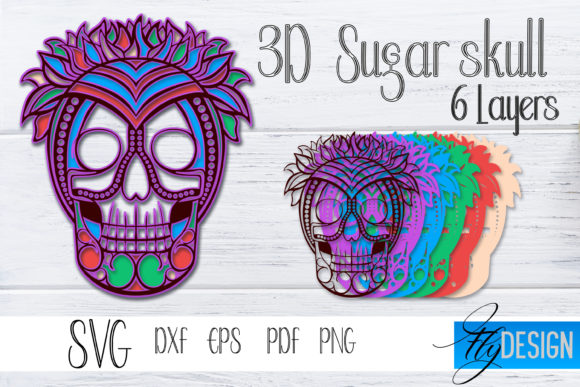 How 3D Layered SVG Sugar Skull 1 Can Strengthen Your Brand, Creative Work, and Strategic Communication