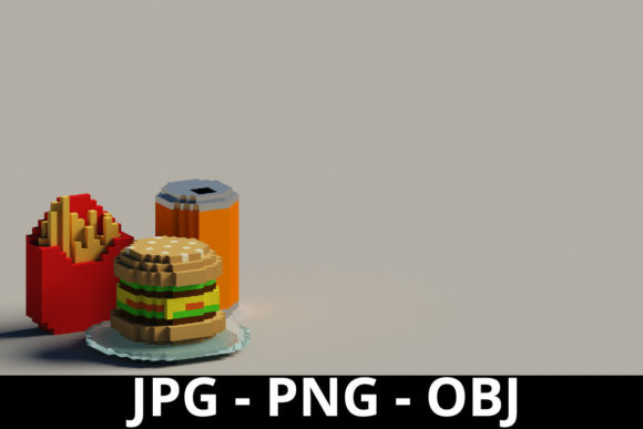 How 3D Rendering Junk Food Voxel Art Is Reshaping Digital Visual Culture