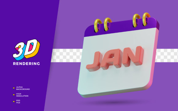 January Calendar Month 3D Rendering: A Strategic Tool for Planning, Positioning, and Visual Communication