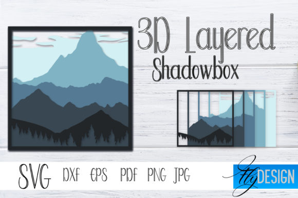 Mastering Depth and Design: A Practical Guide to the 3D Layered SVG Shadowbox Nature 6