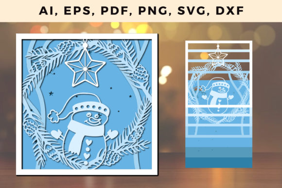 Multi Layer 3D Christmas SVG for Modern Holiday Design