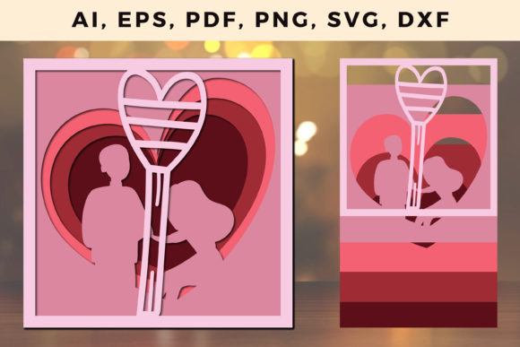 Multi Layer Valentine Couple SVG: Project Ideas