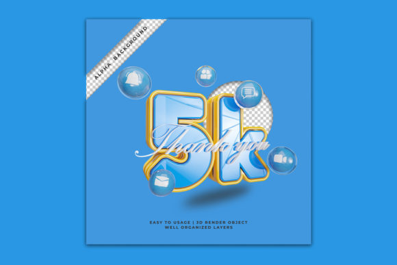 Thank You 5K Followers 3D Render: A Creator's Guide