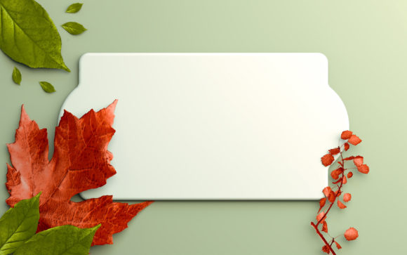 The Art and Utility of the Blank Space Hello Autumn Leaf Background