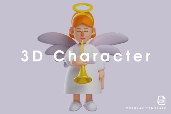 The Artistic Resonance of an Angel 3D Cartoon Design Holding Trumpet in Modern Visual Media