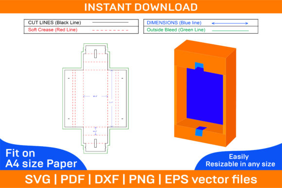 Vape Pen Box Dieline Template and 3D Box Design Guide